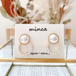 𓐍シルバー925芯𓐍パールリング𓐍ピアス　結婚式　二次会　ウエディング　お呼ばれ　花嫁　インポート　大人カジュアル　大人可愛い　オシャレ　淡色　クリスマス　プレゼント　成人式　小ぶり