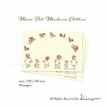 mushroom children メモ帳 40枚綴り