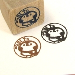 ゴム版はんこ・すずめ みました ミニ