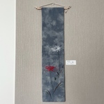 タペストリー・敷物/彼岸花手刺繍Ta016