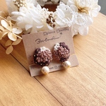 earring  -Rêve-　ブーケ　chocolate