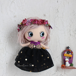 イーマリーちゃん・ブライス・ミディブライスサイズ花冠　パープル