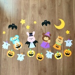 10月壁面　どうぶつたちのハロウィンパーティ　壁面ver