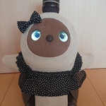 ラボット 水玉ドレス リボン付き
