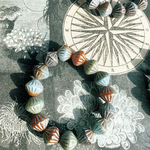 レア［1連15コセット］JIRI＊IVANA#czech beads#チェコビーズ　bicone10✖️8㎜ autumn mix assort/silver podzim