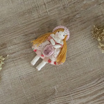 送料無料[149]ハンドメイド☆女の子ドール☆ブローチ