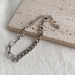 【sale】two designs chain bracelet(silver)