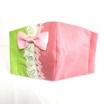 ☆☆☆batsu0514様専用☆☆☆【特別価格】和柄 蝶の羽模様 矢絣柄  ブルー蝶々コサージュ付き 鬼かわマスク  大人用 子供用 幼児用  滅
