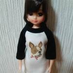 Tシャツワンピ・ブルちゃん(黒)