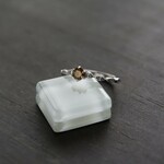 アンドラダイトガーネット　6爪マーキスCZレーンリング　SILVER925