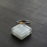 ゴールデンサファイア　ホリゾンタル4爪リング　SILVER925　