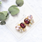 ゲリラ販売♡アメジストビジューのピアス、イヤリング