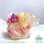 Blessing/祝福の象　Pink elephant・象の小物入れ