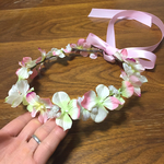 お子様用花冠♡爽やかピンク