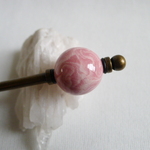 薔薇風模様のかんざし（金）