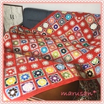 naonao3482様 オーダーの作品です.*･【送料込】モチーフ編みのベッドスプレッド✧*｡ ベッドカバー 