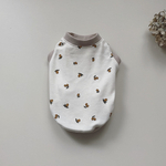 犬服*オリーブのタンクトップ*アイボリー × リネンベージュ