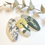 ミナペルホネンஐ 刺繍のパッチンピン 3点セット ⑅◡̈*キッズ&ベビー✦ฺプレゼントにも