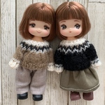 【ミキマキちゃんサイズ】ノルディックニット　2点セット①