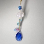 【ご予約品】雨雲のキーホルダー 青