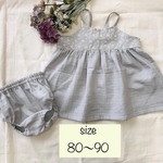 sale【セットアップ】Wガーゼ キャミソールワンピース×ブルマ