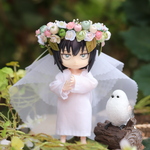 小人の花冠（ウェディング・ベール）オビツ11サイズ　布花