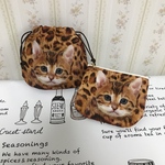 ポーチ&巾着セット　猫ちゃん(ベンガル)