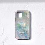 No. 023 鉱物原石 iPhone スマホケース Opal / オパール 【強化ガラス製】