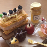 ミニチュア 秋の焼き菓子セット〜ハリネズミ〜