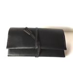 革財布（マットな黒革長財布）