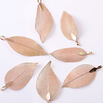 銅素材　translucent leaf 2枚 