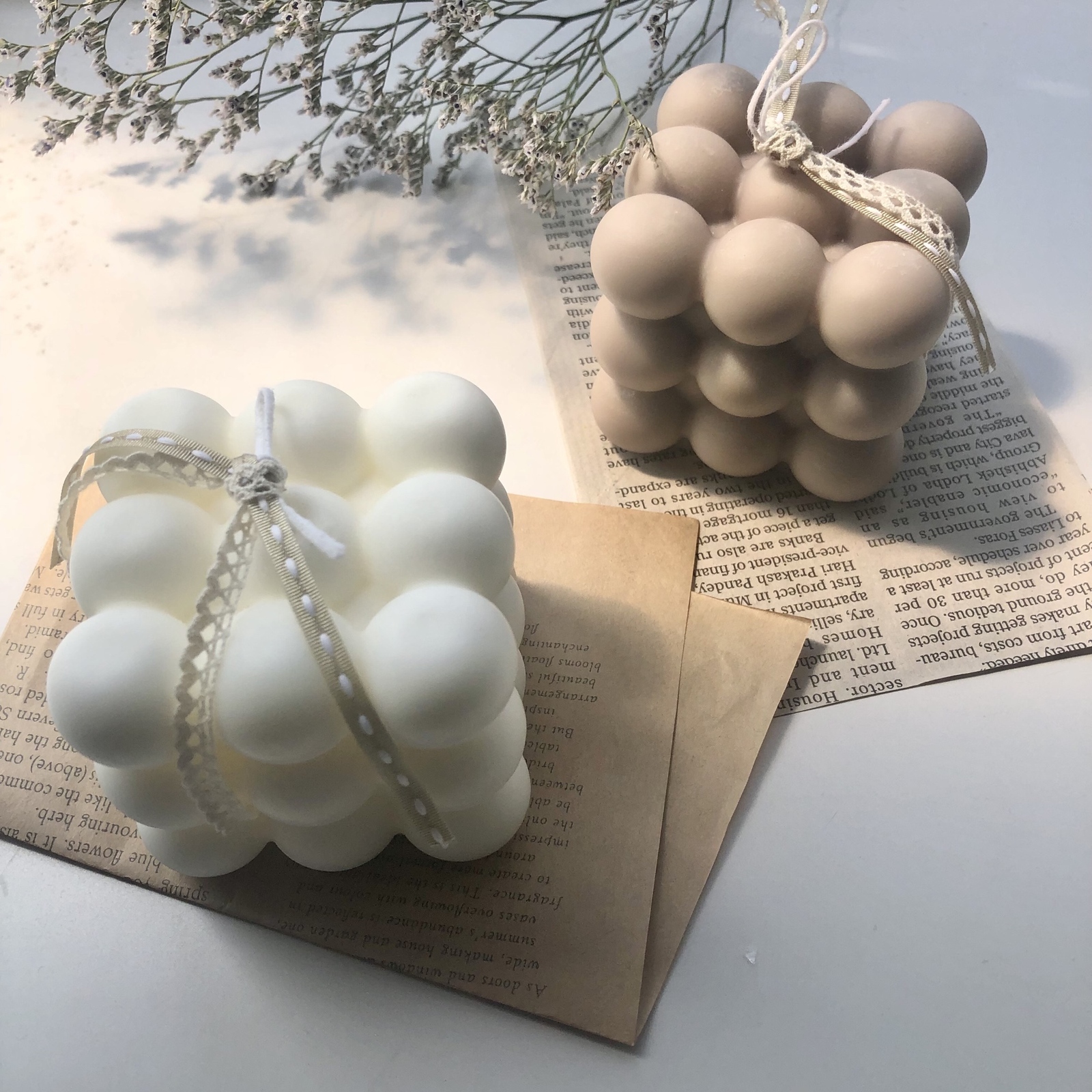 ご要望❤️キャンディーボンボンSET❤️コ、メ、み、り、(*´□｀)ノ mini bonbon candle⌇ミニボンボンキャンドル | Olive candle