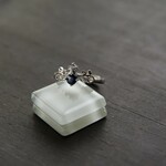 ブルーサファイア　リアンCZティアラリング　SILVER925