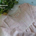 (再販)natural*(M)ラメ入り綿ツィードワンピース