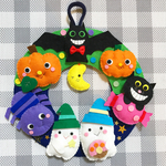 ハロウィンリース　フェルト