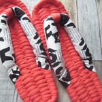 布ぞうり：Vermilion25cm/only one-bear