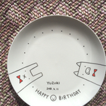 再販☆記念にウサギとブタさんのオーダーメイド！HAPPY BIRTHDAY  DISH