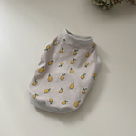 犬服*小さなレモンのタンクトップ*グレージュ