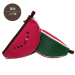 スイカのポーチ16cm/裏地こげ茶