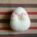 まるもちインコブローチ  amane0109様オーダー品