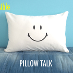 SMILE YES/NO PILLOW CASE<WHITE>