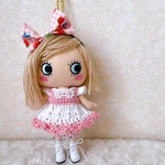 ☆ハンドメイド イーマリーちゃん お洋服(キラキラ白)3点セット☆