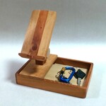 木製スマホスタンド・小物入れ