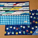 新幹線柄のランチョンマット　３０×４０　２枚セット