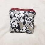 ❤︎パンダ柄🐼❤︎スクエアポーチ