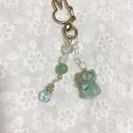 お守りにゃんこ☆*°(グリーンアベンチュリン)