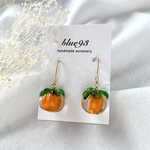 実りの秋🍂柿のピアス/イヤリング