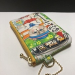 12ミニポーチ ルミうさぎ🐰とお出掛け　コヤンイサムチョン　(ルミのカードファブリックラスト1点)