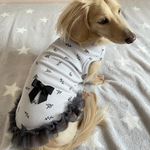 ★犬服★ ワッフル フリル ワンピース