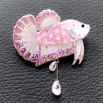 (hany43様ご専用)螺鈿細工風・桜プラカットベタ